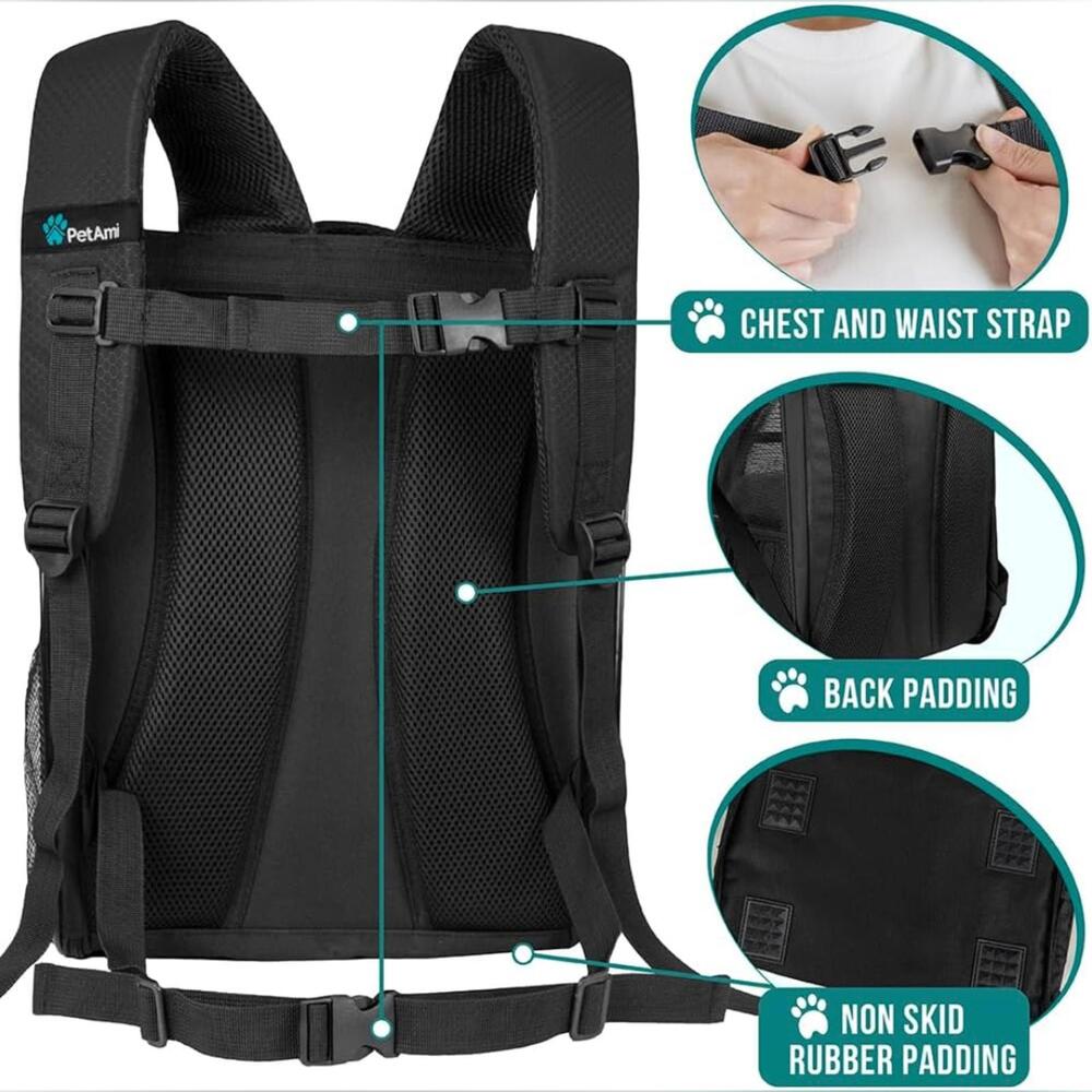 Black Dog Carrier Backpack - Picture 5 of 8